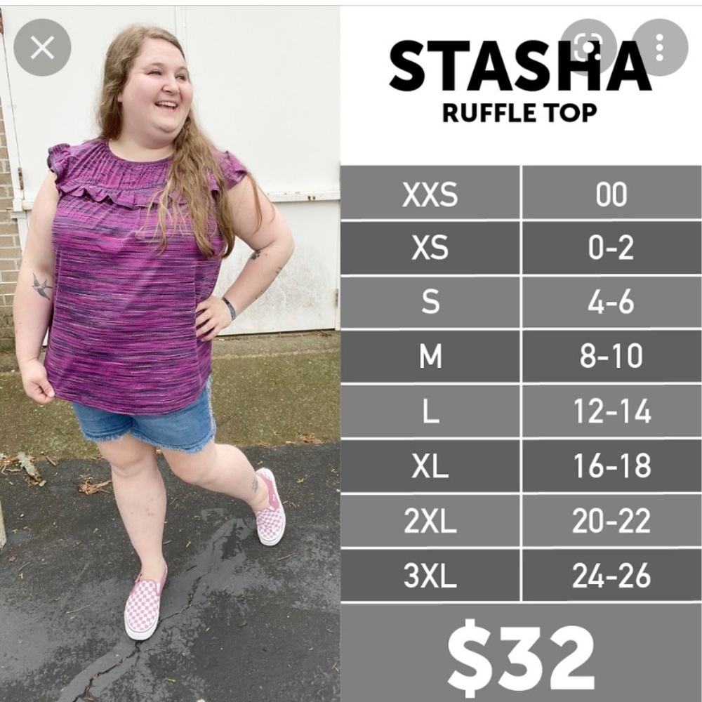EUC LulaRoe Stasha tank - Picture 4 of 4